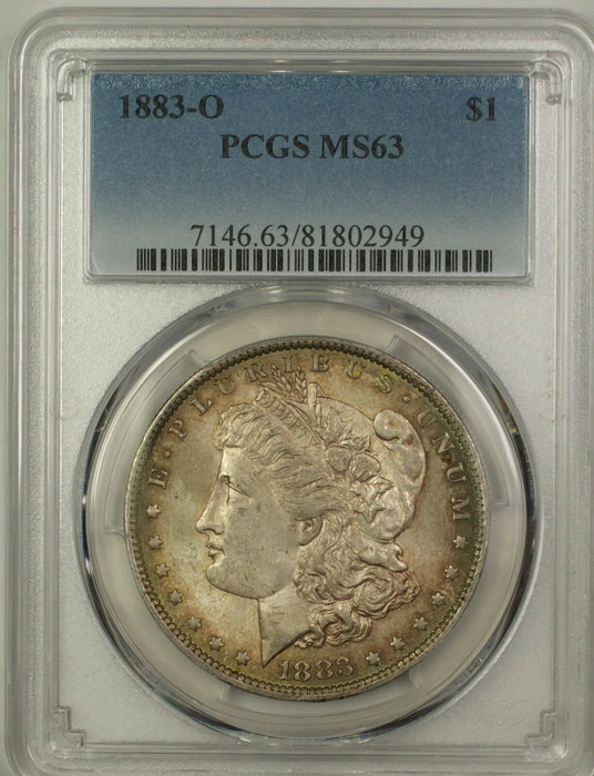 1883-O Morgan Silver Dollar $1 Coin PCGS MS-63 Toned (14a)