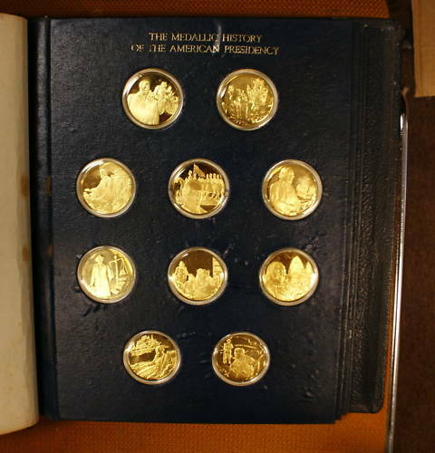 Medallic History of American Presidency, Gold on Silver