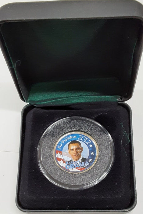 Barack Obama Colorized Presidential Dollar Coin in Littleton Case