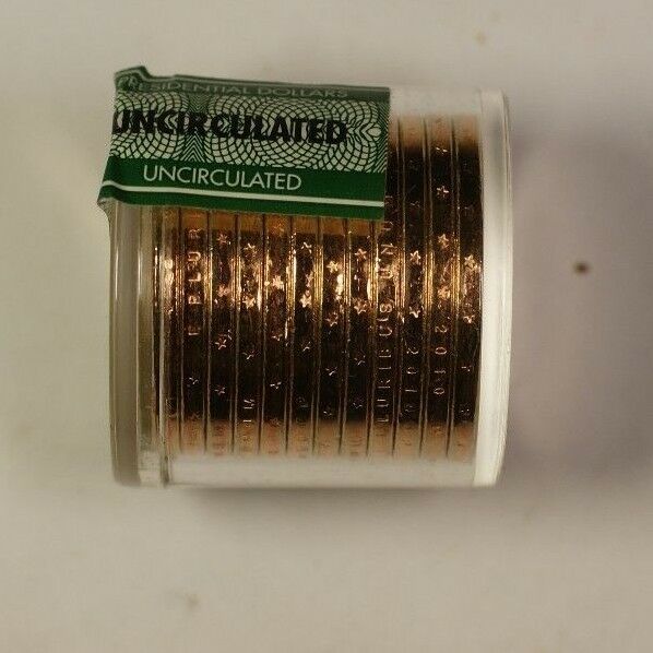 Lot of 12 James Buchanan Presidential Dollar Coins BU Small Roll Danbury Mint