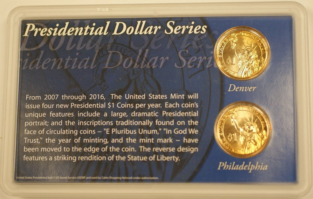 2007 P & D James Madison Presidential Uncirculated Set $1 Dollar Coins
