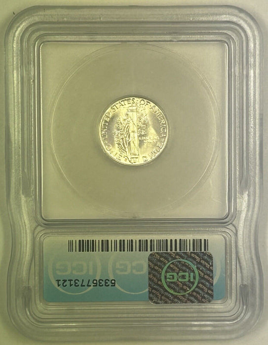 1944-S Mercury Silver Dime 10c Coin ICG MS 65 (54) T