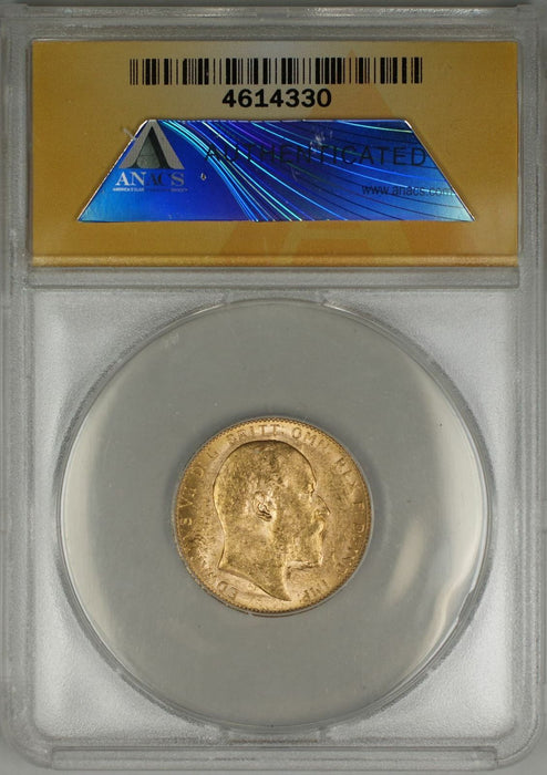 1909-P Australia Sovereign Gold Coin ANACS MS-61 (F AMT)