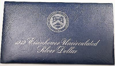 1972-S Uncirculated 40% Silver Eisenhower IKE Dollar Coin Mint Packaging UNC