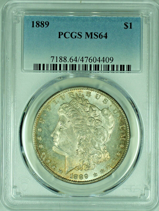 1889 Morgan Silver Dollar Semi-Proof Like Toned PCGS MS 64 47