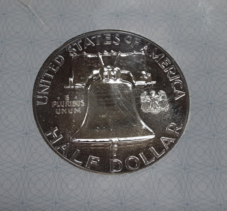 1962 Franklin Silver Half Dollar - Gem Proof w/Toning in Plastic Holder