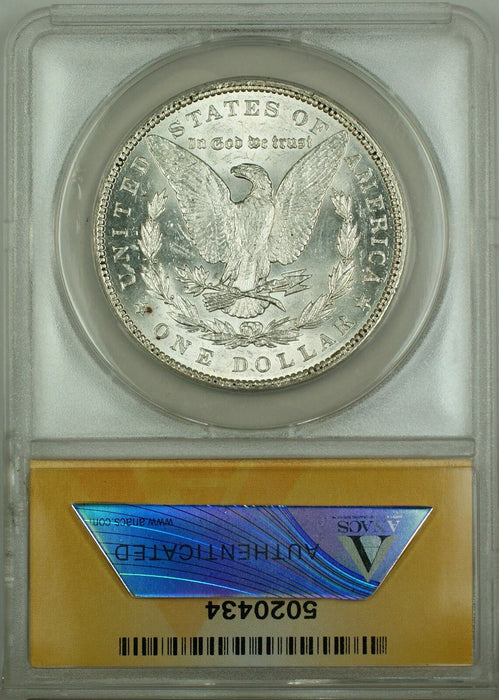 1890 Morgan Silver Dollar $1 Coin ANACS MS-60 (Better Coin)