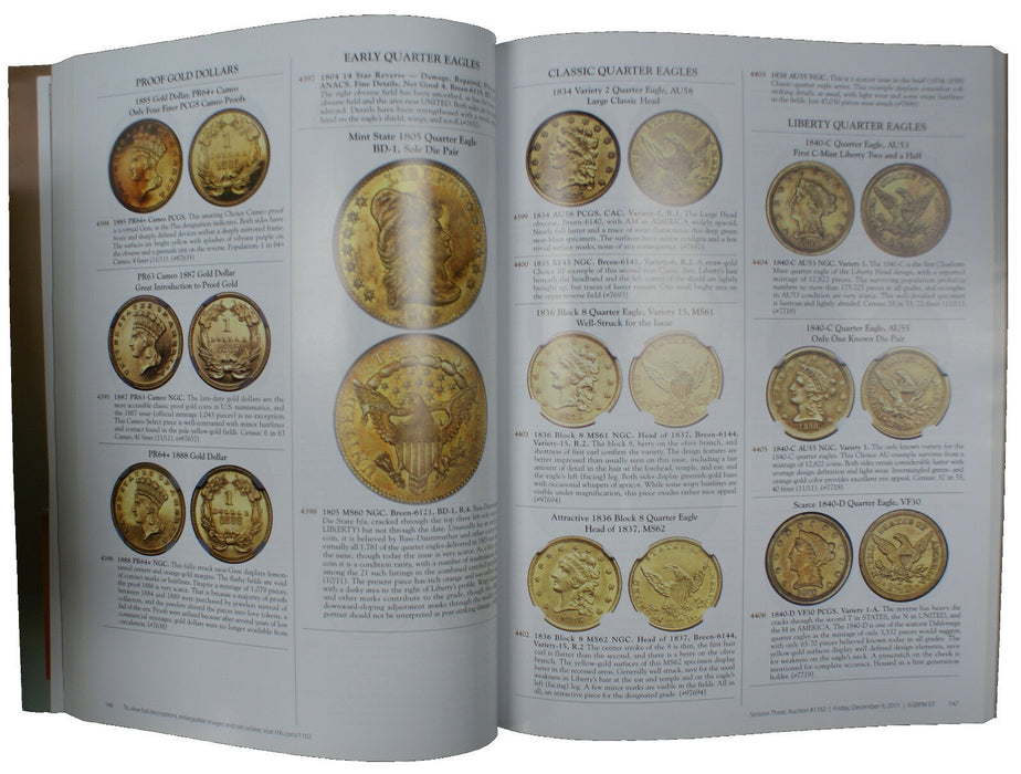 December 8-11 2011 U.S. Coin Auction #1162 Catalog Heritage (A66)