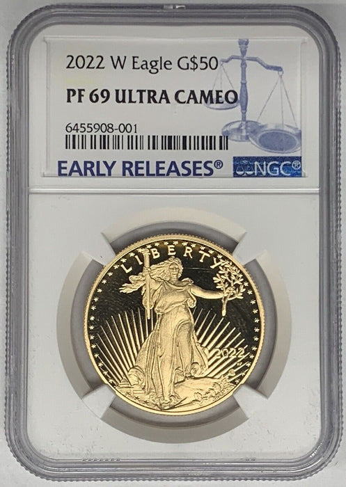 2022-W Proof American Gold Eagle Coin NGC PR 69 UCAM-Early Release
