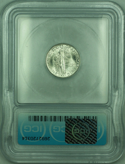 1945-S Mercury Silver Dime 10c Coin ICG MS-65 (QQQ)