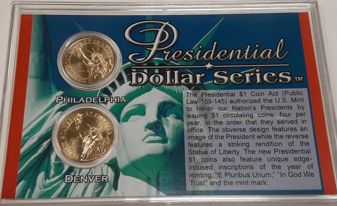 2007 P & D James Madison Presidential $1 Coins Uncirculated in Case w/COA