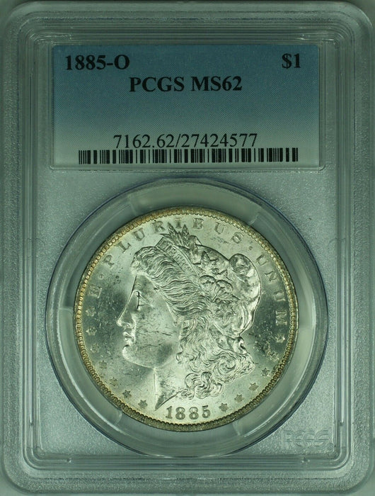 1885-O Morgan Silver Dollar S$1 PCGS MS-62 Undergraded (30)