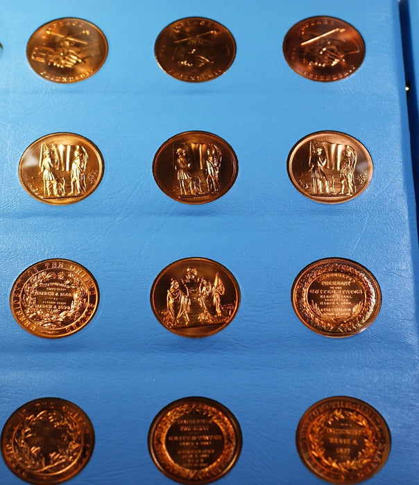 United States Mint Bronze Medals of the Presidents Complete thru Ronald Reagan