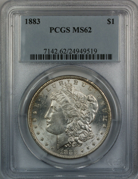 1883 Morgan Silver Dollar, PCGS MS-62, Better Coin, Die Crack, JT