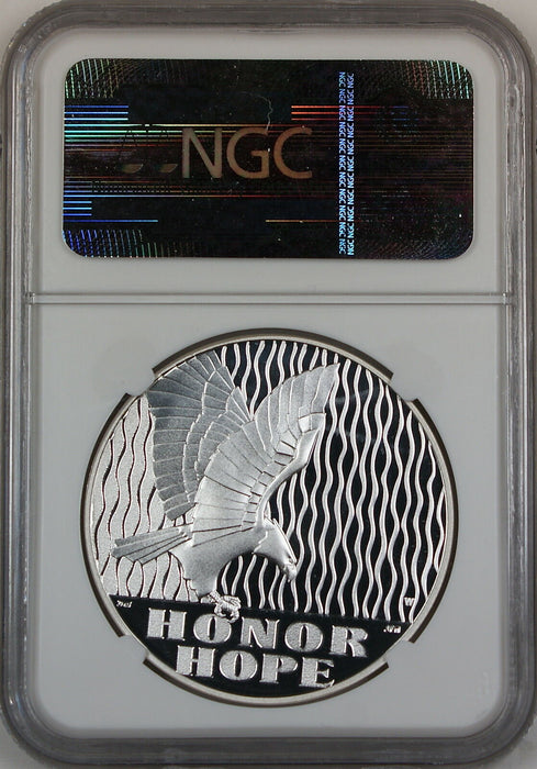 2011 W 9/11 10th Anniversary Silver Medal, NGC PF-69 Ultra Cameo, Early Release