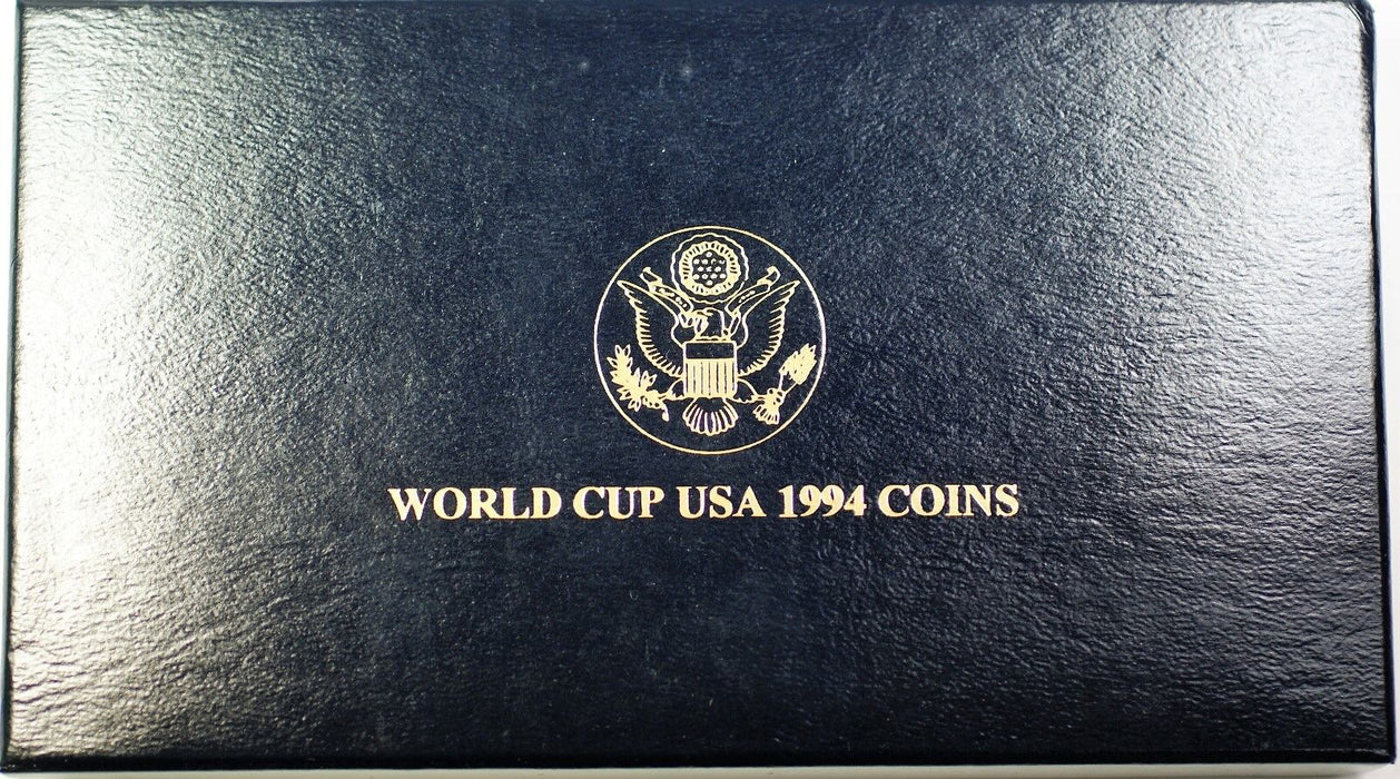 1994-W & S Gold $5 Silver $1 50 Cents World Cup Commem 3 Coin Proof Set in OGP