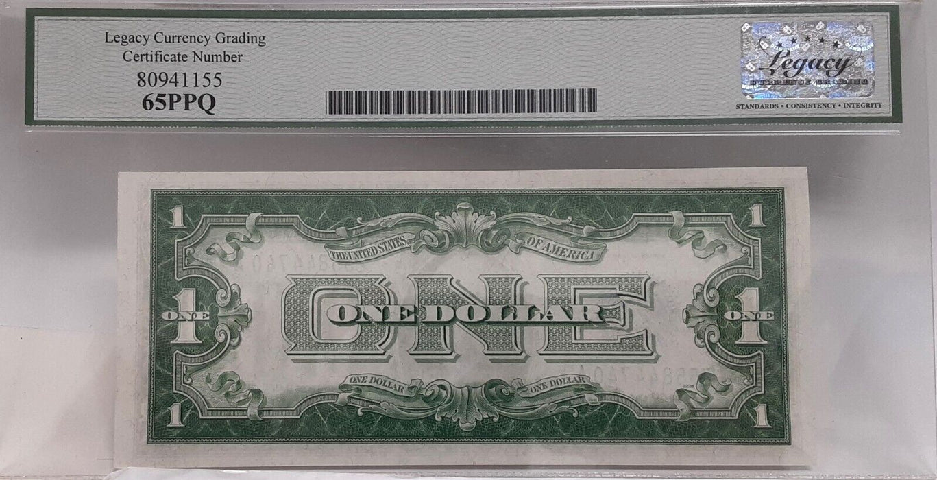 1928-A $1 Silver Certificate FR# 1601 Z-A Block Legacy Gem New 65PPQ   AA