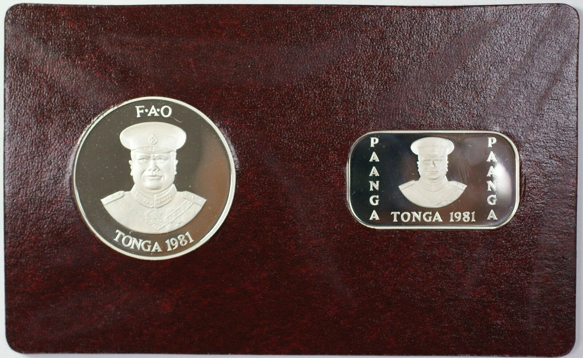 1981 FAO World Food Day October 16 Album Insert, Tonga 1 Pa'anga & 2 Pa'anga