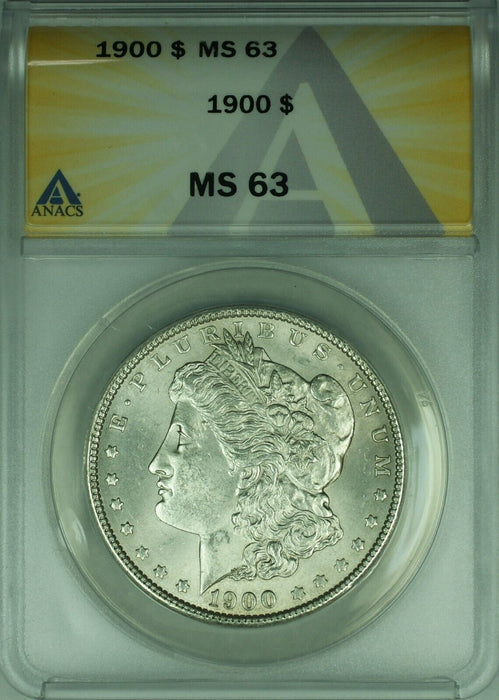 1900 Morgan Silver Dollar $1 Coin ANACS MS-63  (45)