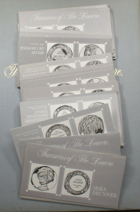 1972 Treasures Of The Louvre 60+ OZ pure Silver 50 Coin Set First Edition COA