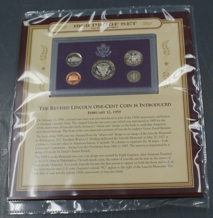 1989 Proof Set NO COA and 3c Lincoln Stamp 150th Anniversary of his Birth Unused