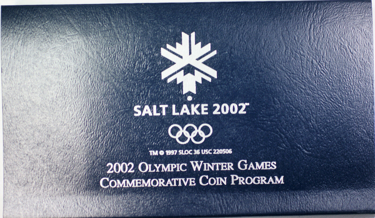 2002 USA Salt Lake City Uncirculated $1 Silver Dollar Coin Winter Olympic Games