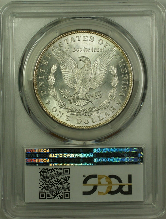 1887 Morgan Silver Dollar $1 Coin PCGS MS-62 Toned Obverse (10B)