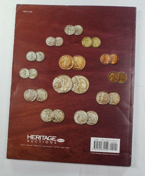 November 1-3 2013 New York U.S. Coin Auction Heritage Catalog (A179)