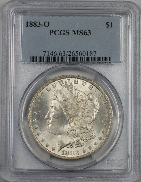 1883-O Morgan Silver Dollar $1 PCGS MS 63 (BR-15J)