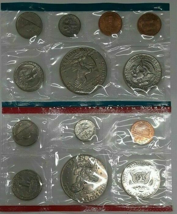 1974 P&D United States 13 Coin BU Mint Set NO Envelope