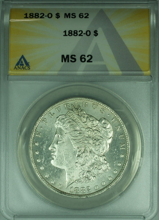 1882-O Morgan Silver Dollar $1 ANACS MS-62  (26)