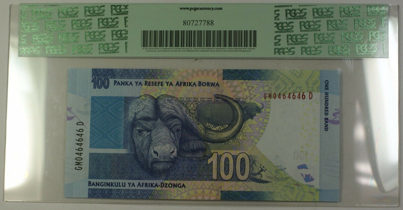 (2013-16) ND South Africa Mandela 100 Rand Note SCWPM#141 PCGS Superb Gem 68 PPQ