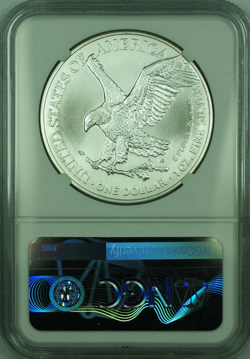 2021 ASE $1 Silver Eagle Type-2 NGC MS 70-Brown Label F