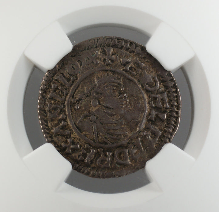 978-1016 England Penny Silver Coin S-1144 Aethelred II NGC XF Dtls Peck Mrkd AKR