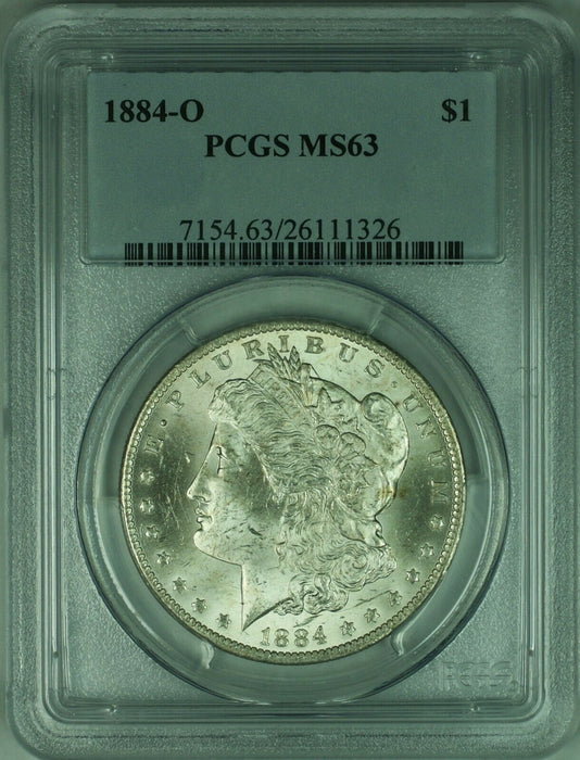 1884-O Morgan Silver Dollar Coin $1 PCGS MS63 (32 E)