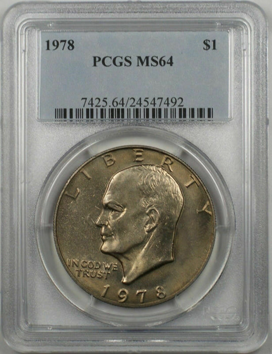 1978 Eisenhower  Ike Dollar $1 Coin PCGS MS64 (BR-39 S)