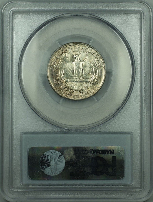 1961 Type B Washington Silver Quarter 25c Coin PCGS MS-64 Lightly Toned Reverse