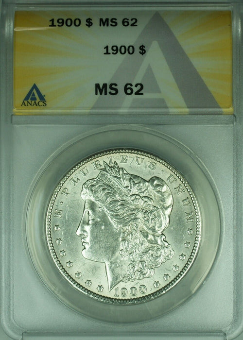 1900 Morgan Silver Dollar $1 Coin ANACS MS-62  (45C)