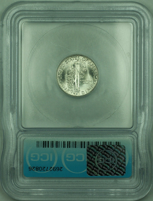 1945-S Mercury Silver Dime 10c Coin ICG MS-65+ (C)