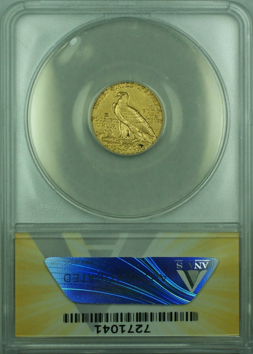 1911 Indian Head Quarter Eagle $2.50 Gold Coin ANACS EF-45