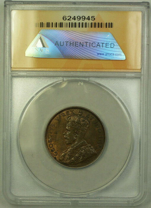 1911 Canada 1 Cent Penny Coin ANACS MS-60 Details