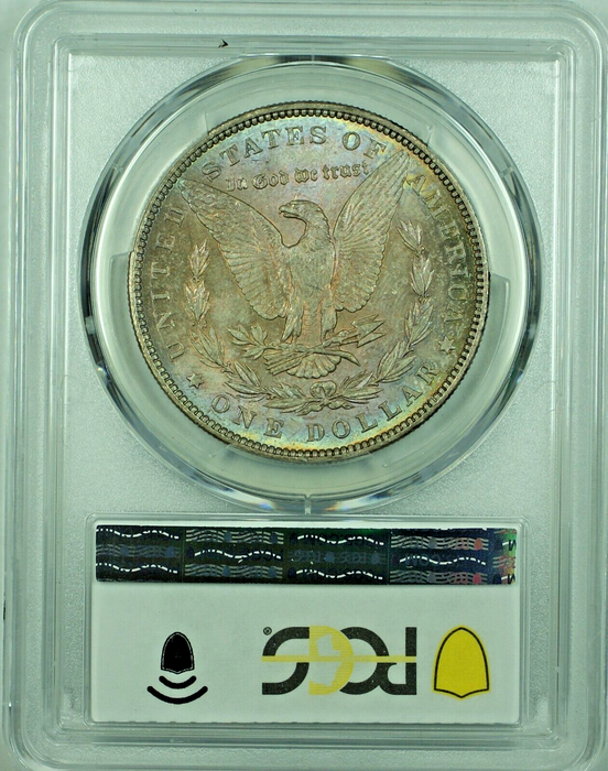 1885  Morgan Silver Dollar Colorful Tone PCGS MS 63 47
