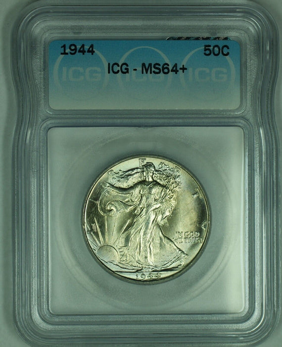 1944 Walking Liberty Half Dollar 50C ICG MS 64+ (50)