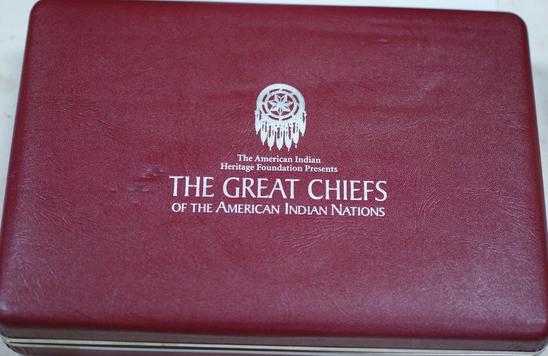 The American Indian Heritage Foundation Great Chiefs Silver Proof 12 Medal Set