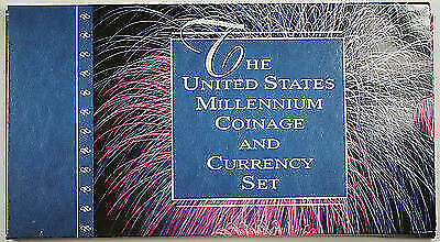 The United States Millennium Coinage and Currency Set Silver $1 and Crisp Note