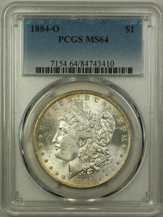 1884-O Morgan Silver Dollar $1 Coin PCGS MS-64 Very Choice BU (16)