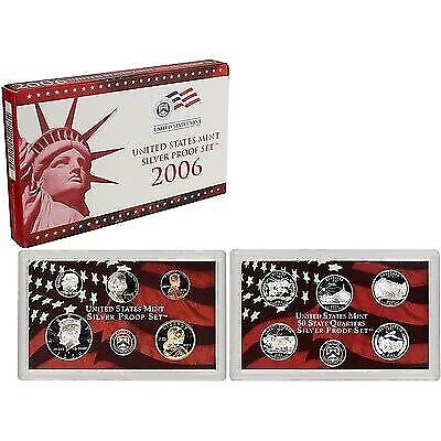 2006 US Mint Silver Proof Set 10 Gem Coins w/ Box & COA