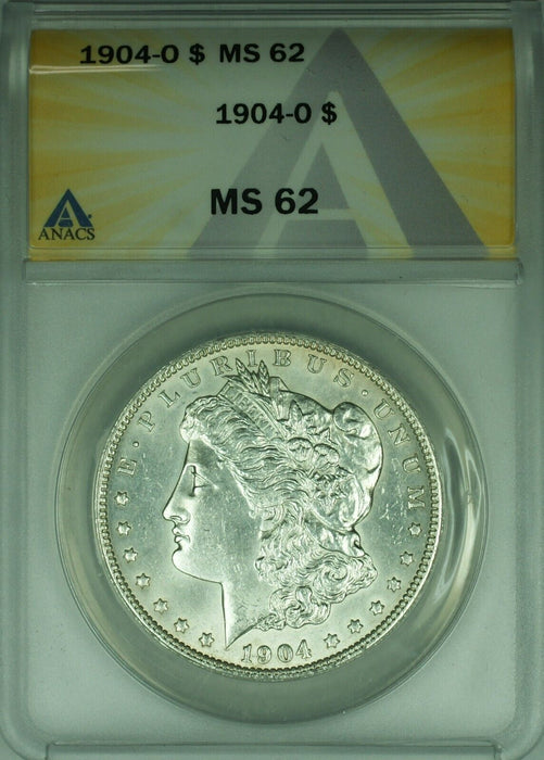 1904-O Morgan Silver Dollar $1 Coin ANACS MS-62 Better Coin  (45A)