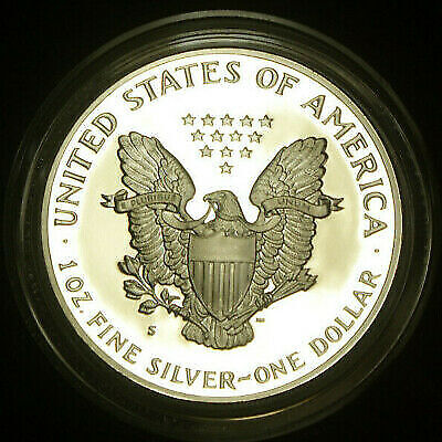 1991-S American Proof Silver Eagle Coin with Box and COA