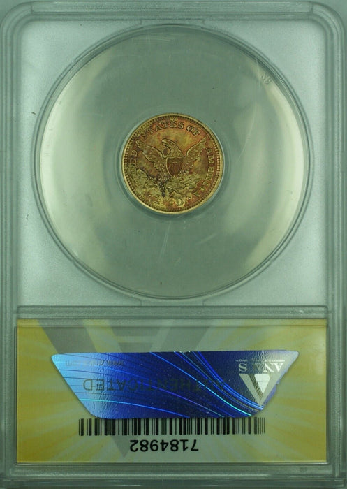 1902 Liberty Head Quarter Eagle $2.50 Gold Coin ANACS AU-58 Details Cleaned
